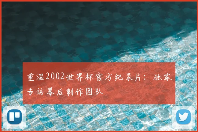 重温2002世界杯官方纪录片：独家专访幕后制作团队